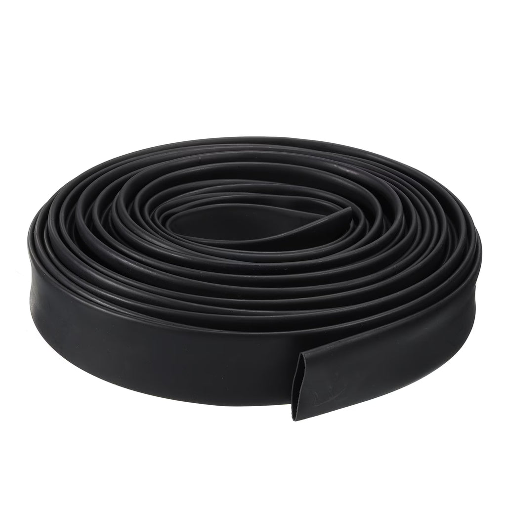 18mm Dia 33ft 4:1 Dual Wall Adhesive Lined Black Heat Shrink Tubing N33354