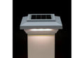 5-1/2 in. x 5-1/2 in. White Solar Post Cap Light H17203