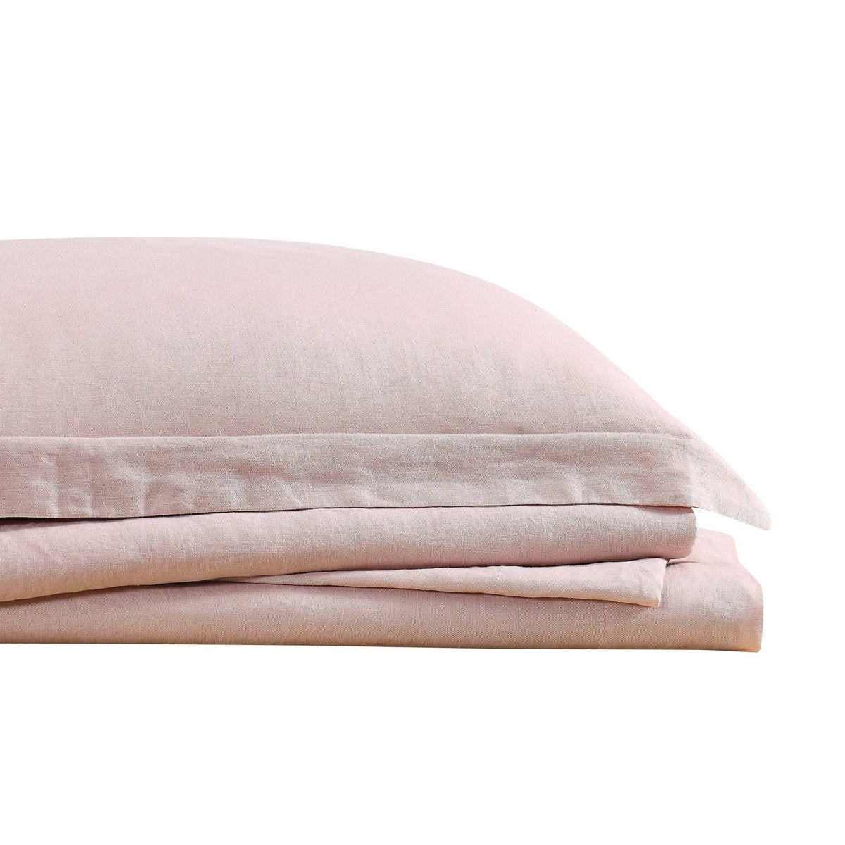 Blush Flax Linen California King Sheet Set Q678318