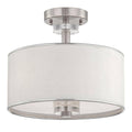 White Semi-Flush Light U780242