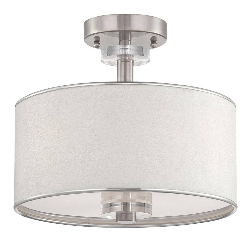 White Semi-Flush Light U780242