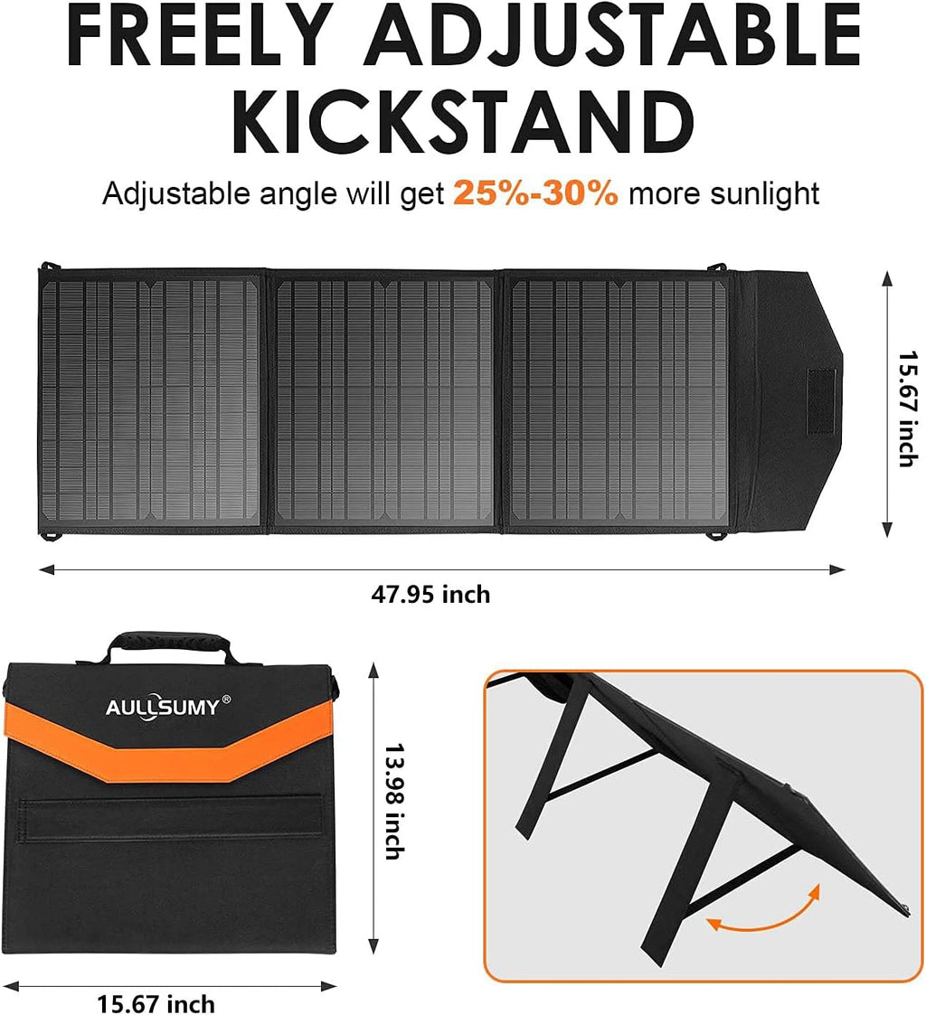 60W Portable Foldable Solar Panel Charger O308486