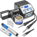 Dual Soldering Iron Station with 5 Solder Tips A782951