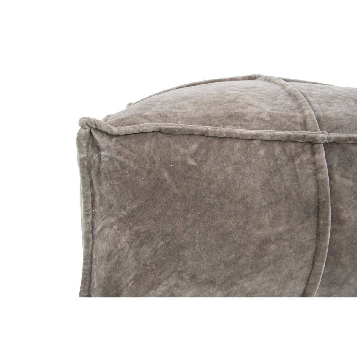 Goldenrod Cotton Velvet Pouf G73715