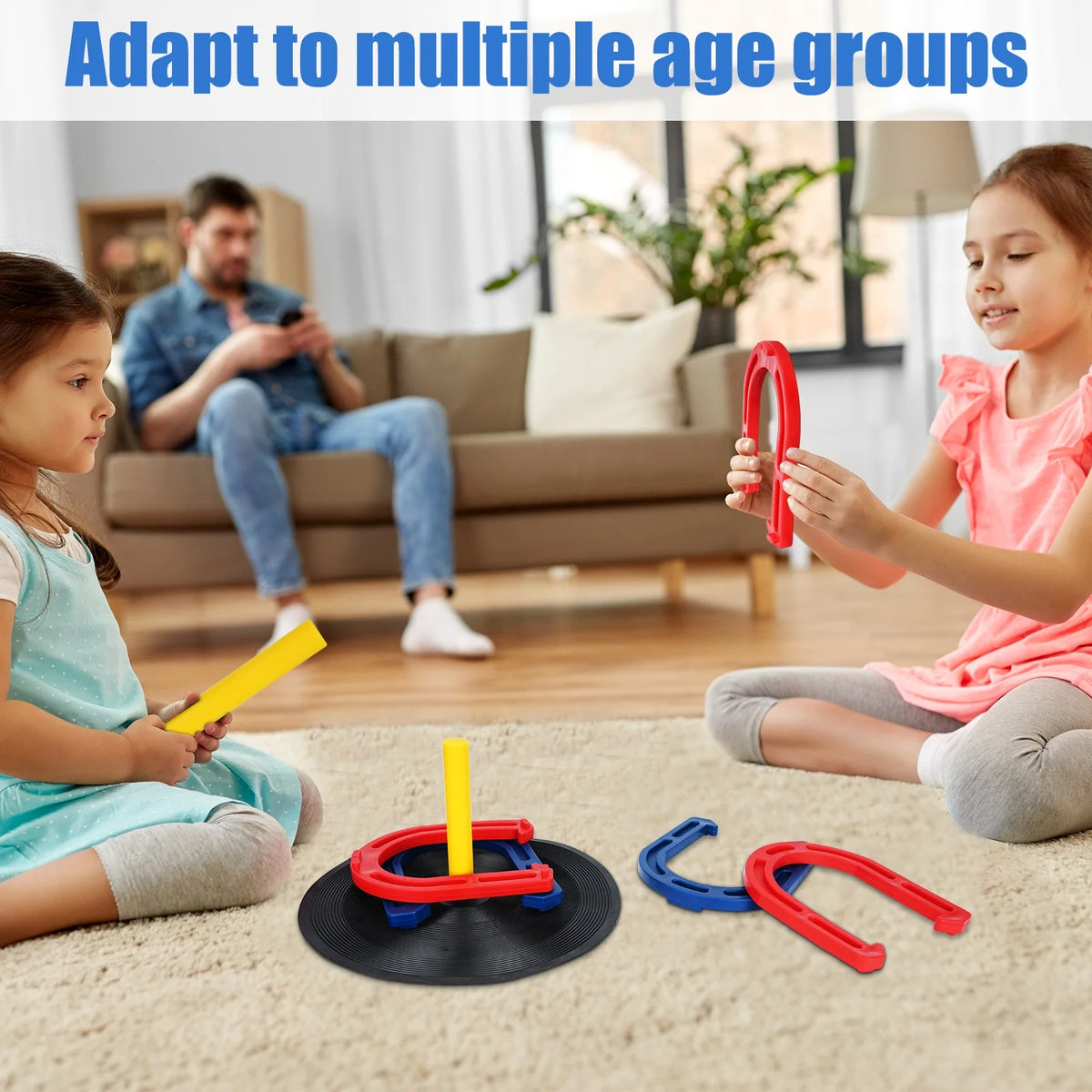 Rubber Horseshoes Game Set L354