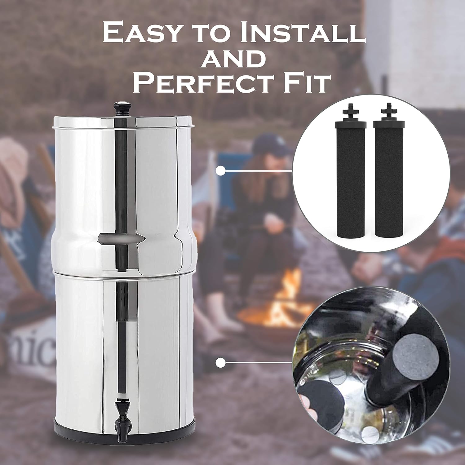 2 Pack Water Filter Purification Elements P95259