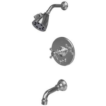 Antique Brass Balanced Pressure Tub and Shower Trim Set Z406