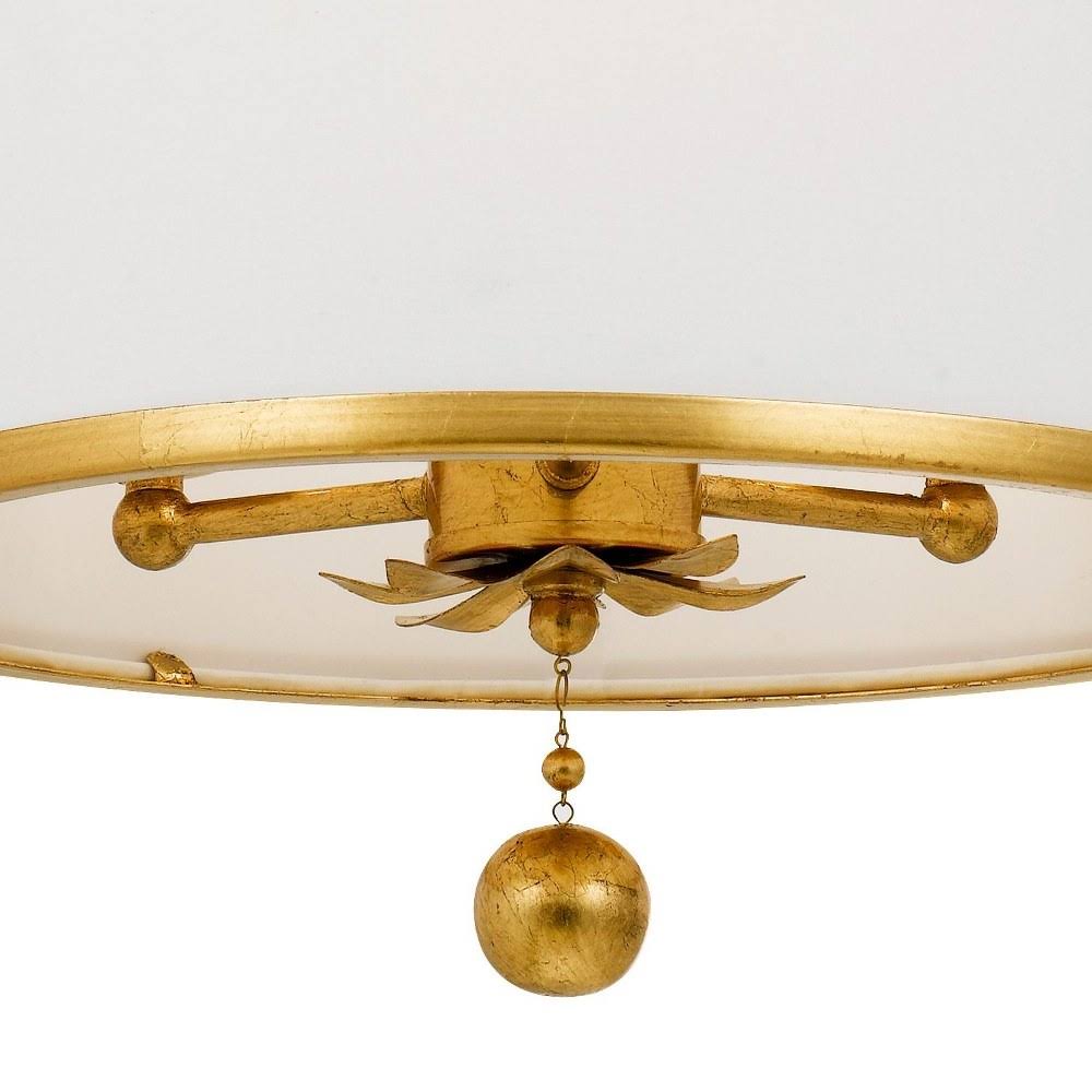 Antique Silver 3 Light Ceiling Mount L18862