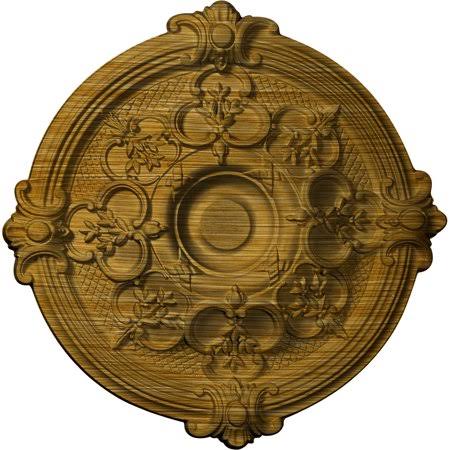 17 3/8x22OD x 1 3/4x22P Hand-Painted Golden Oak Ceiling Medallion D229731