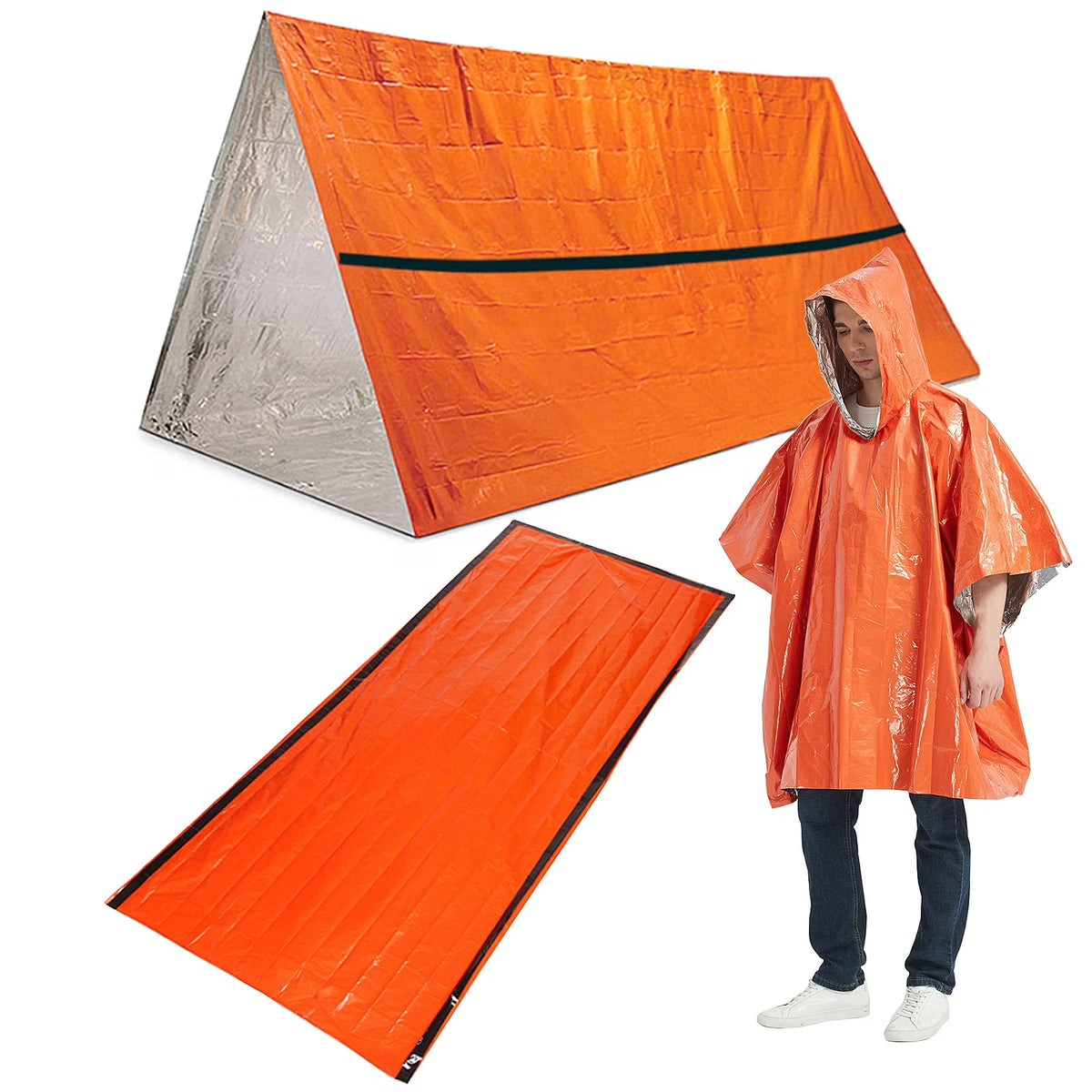 Outdoor Waterproof Thermal Raincoat Poncho Z911