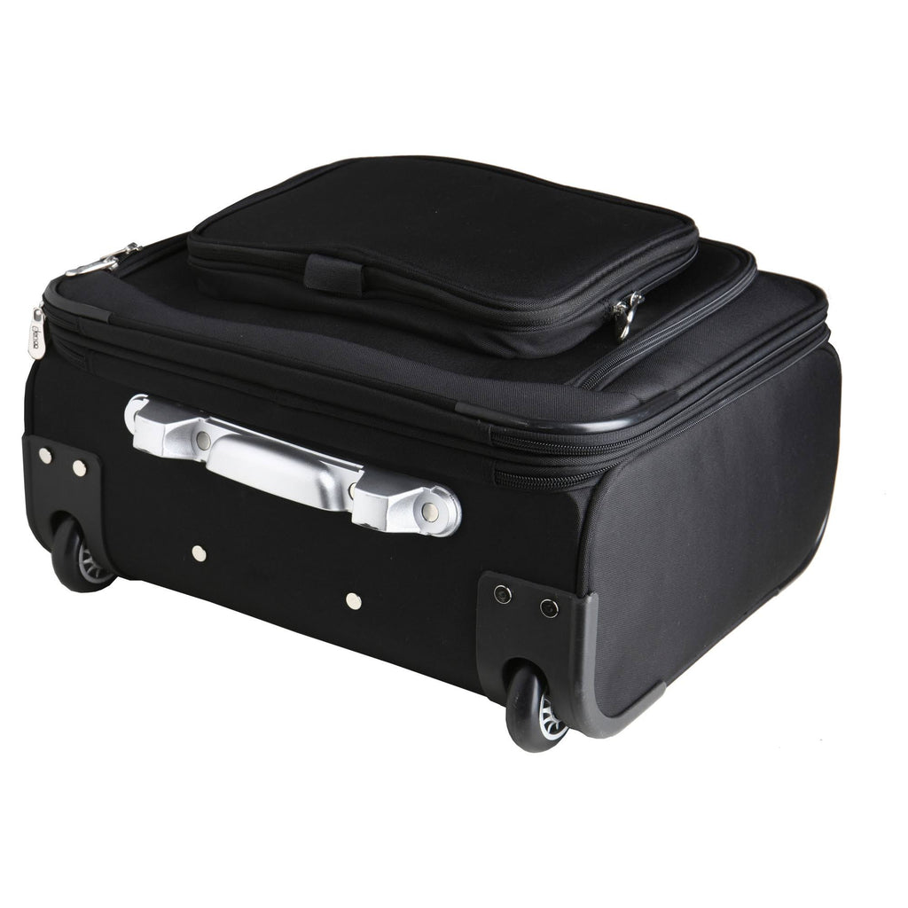 Black 14x22 2-Wheeled Laptop Travel Case Z381
