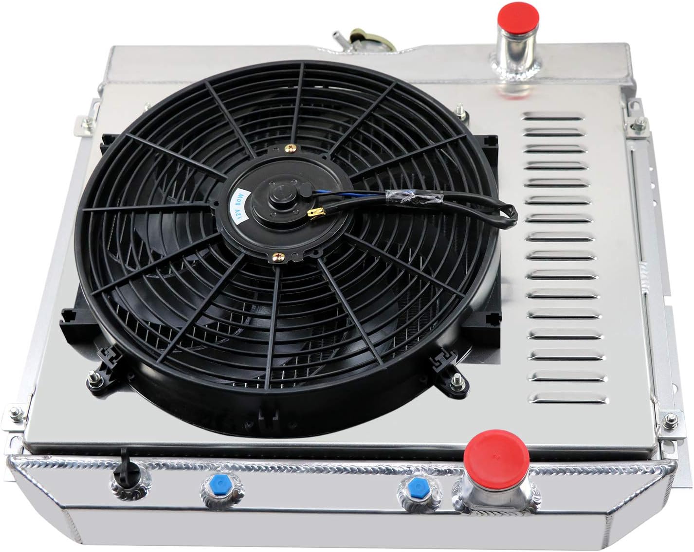 3 Row Aluminum Radiator with Shroud and 14inch Fan K78151
