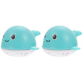 2 Pcs Spouting Whale Bath Tub Toy F6867
