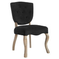 Black Velvet Metal Steel Side Chair G337325