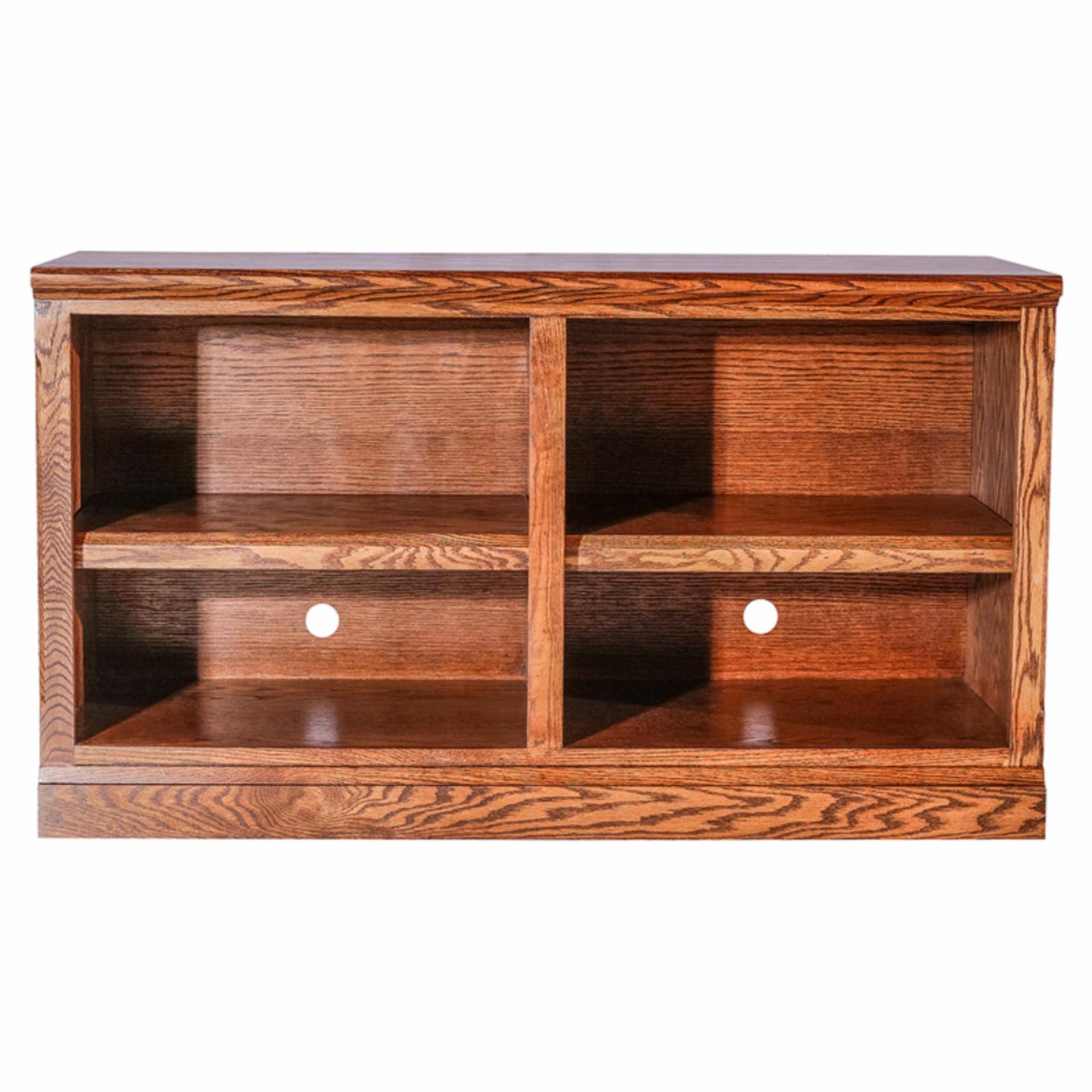 Mission TV Cart with Open Shelves Merlot Oak, 72 in. I324007
