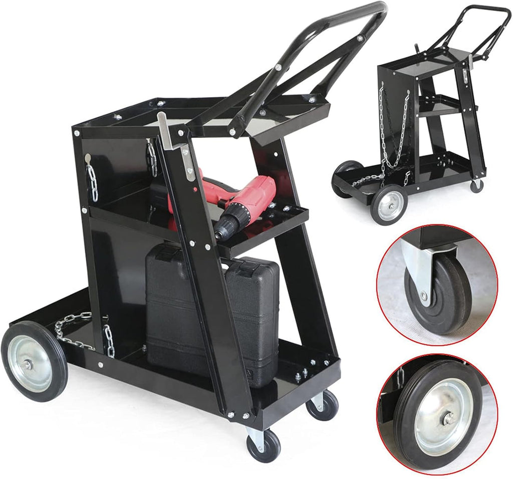 Black Welding Cart without Drawer Z316