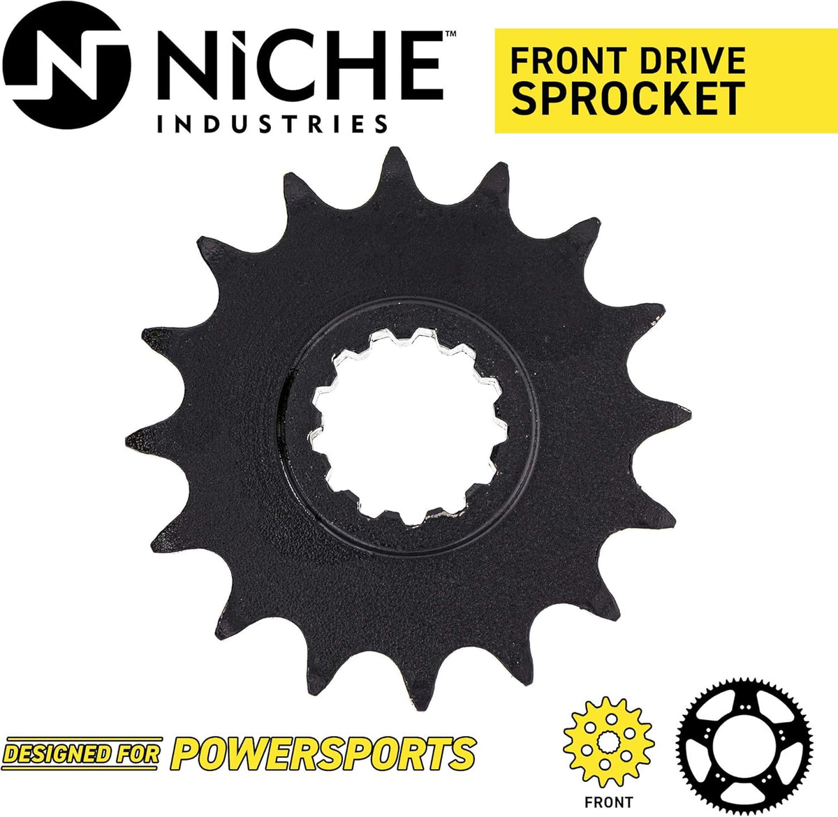 Drive Sprocket Chain Combo Front 16 Rear 40 Tooth 520NZ Standard 114 Links Pack of 2 G791599