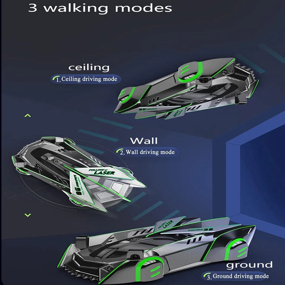 Rotating Stunt Toy Car with Rechargeable Headlights and Taillight P490