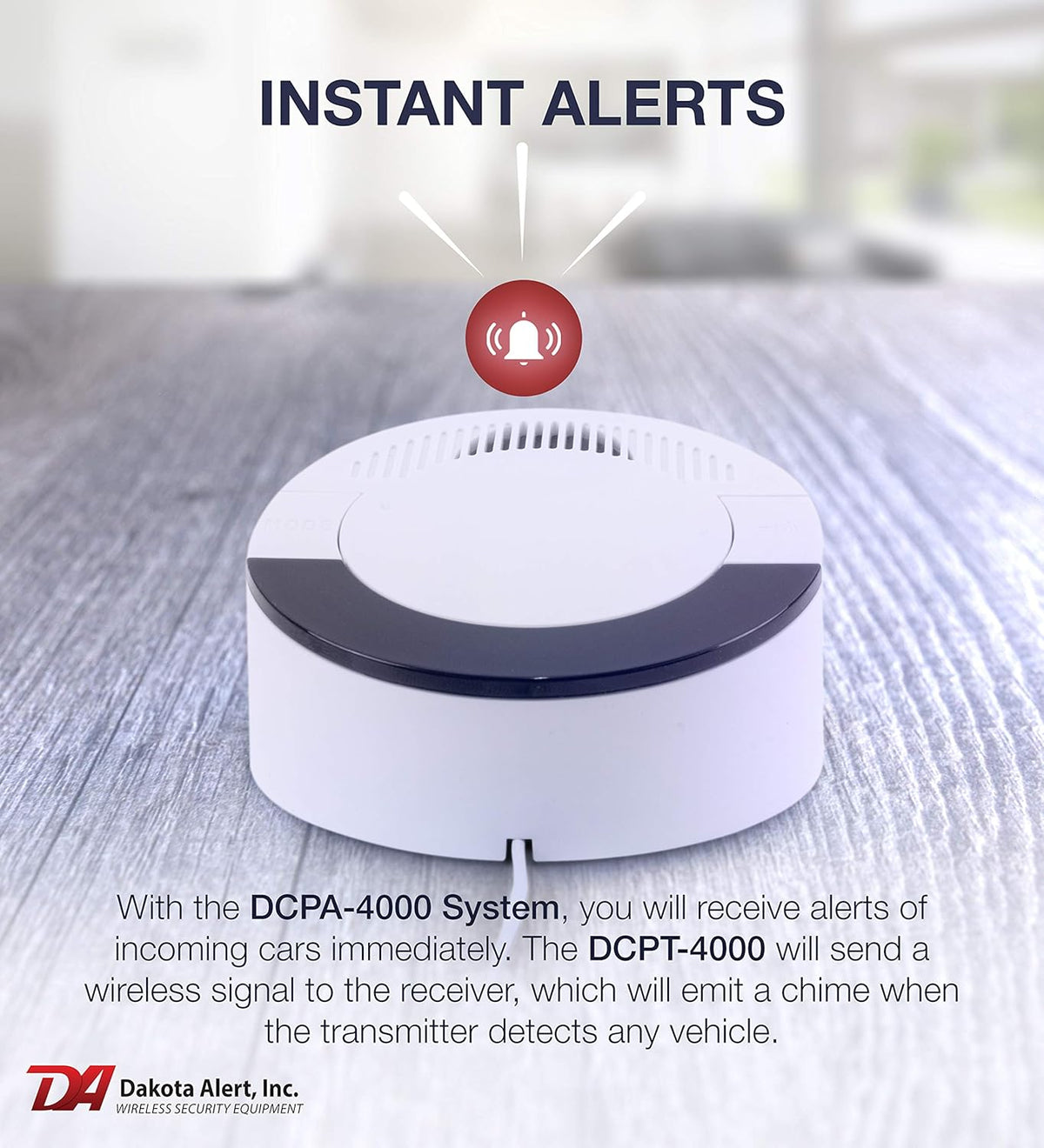 Wireless Driveway Alarm System with Vehicle Detecting Probe Transmitter C713