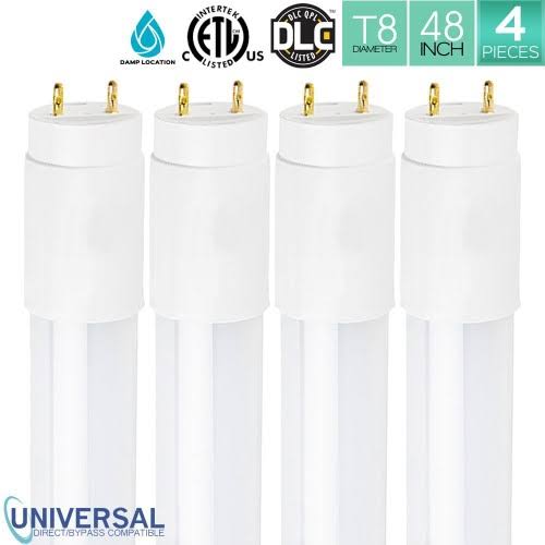 Pack of 4 LED 48 inch Tube Light, 4000K Cool White, T8 P94231