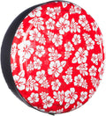 Red Hawaiian Print Rigid Tire Cover D527