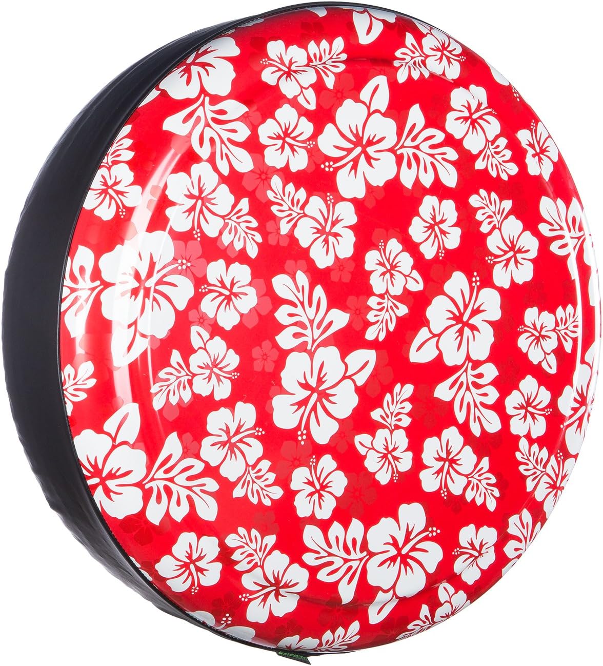 Red Hawaiian Print Rigid Tire Cover D527