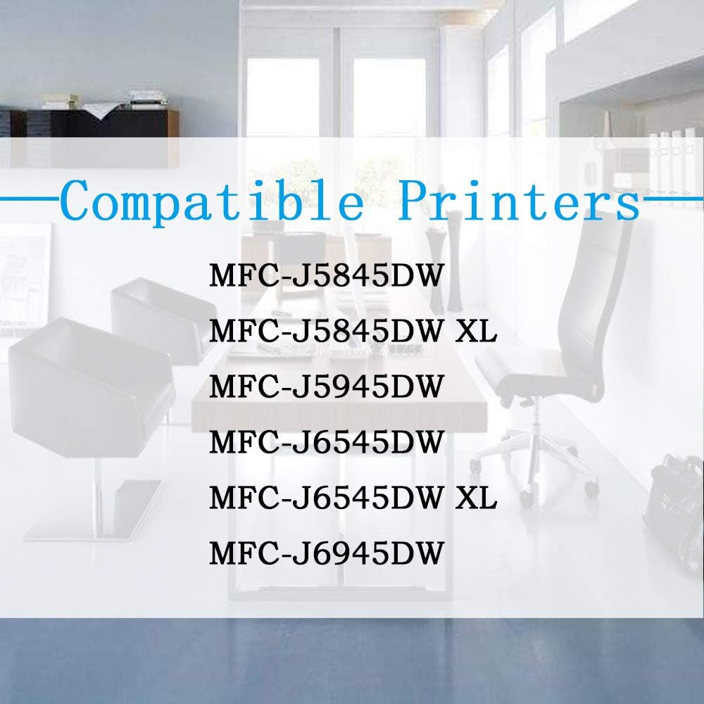 5-Pack Ink Cartridge for Brother Printer (2 BK, 1C, 1M, 1Y) Z909