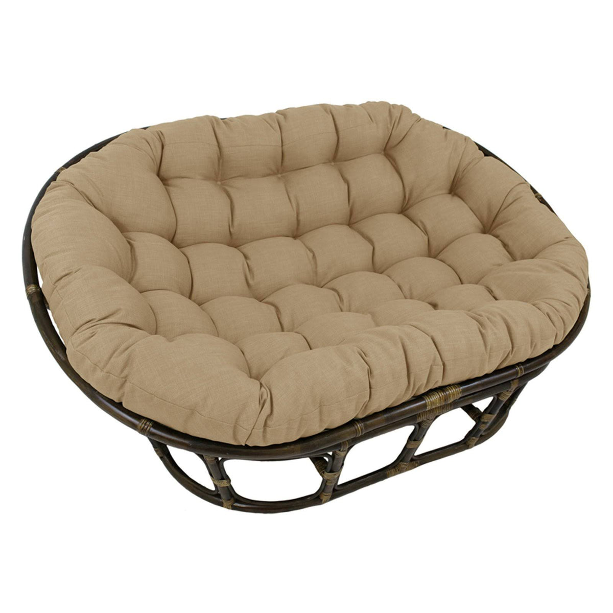 Wheat Double Papasan Loveseat W991