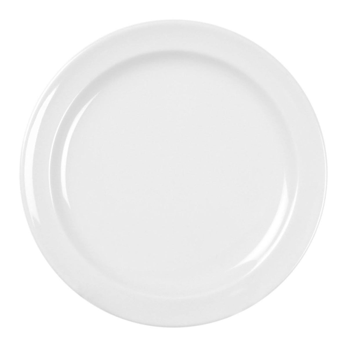 Black Stoneware Round Plate, Box of 36 N274