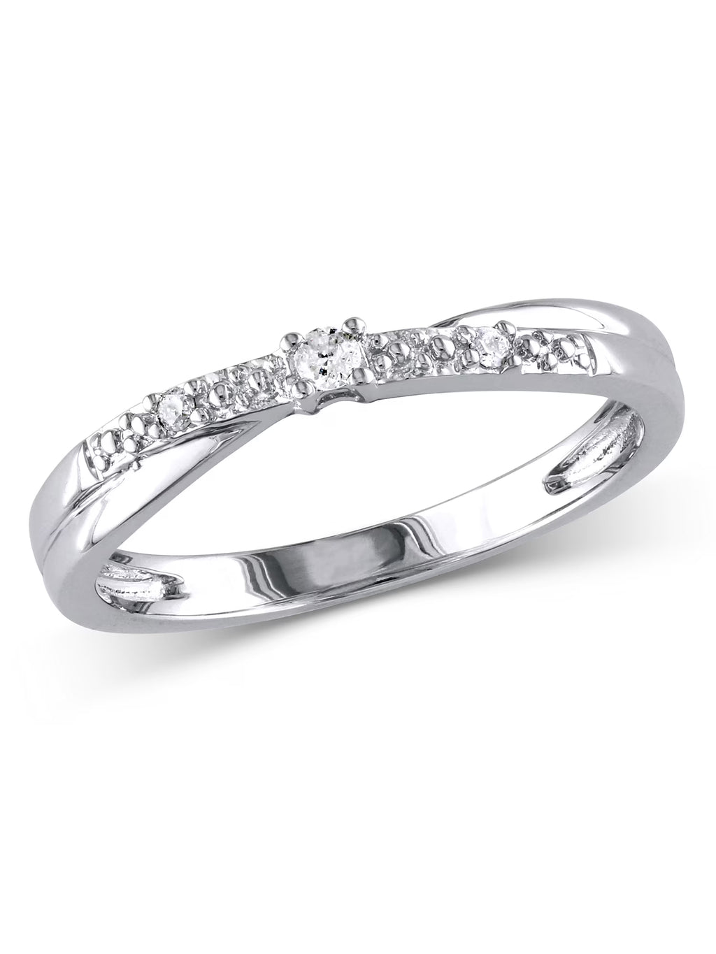 Diamond-Accent 10kt White Gold Promise Ring J662