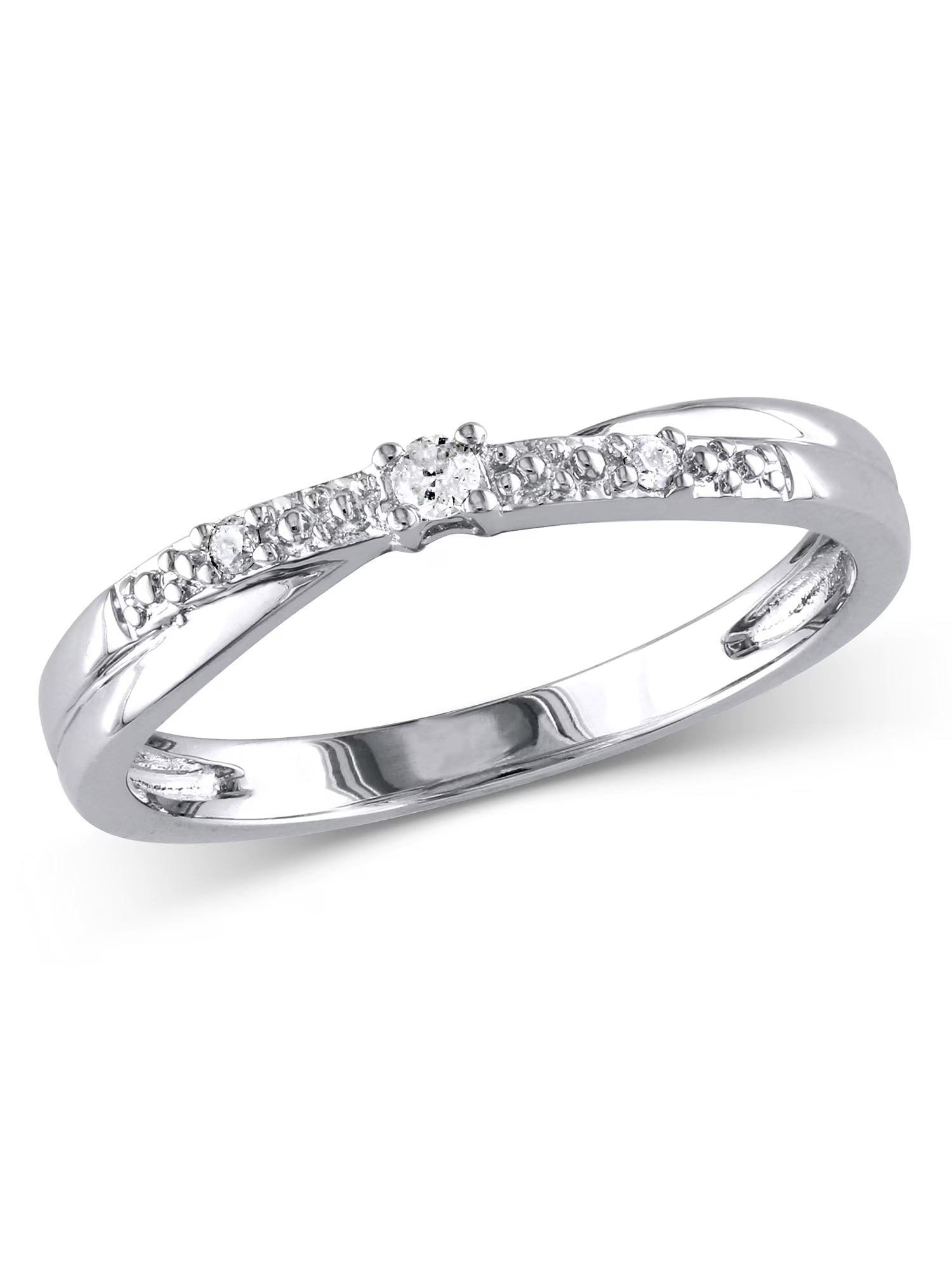Diamond-Accent 10kt White Gold Promise Ring J662