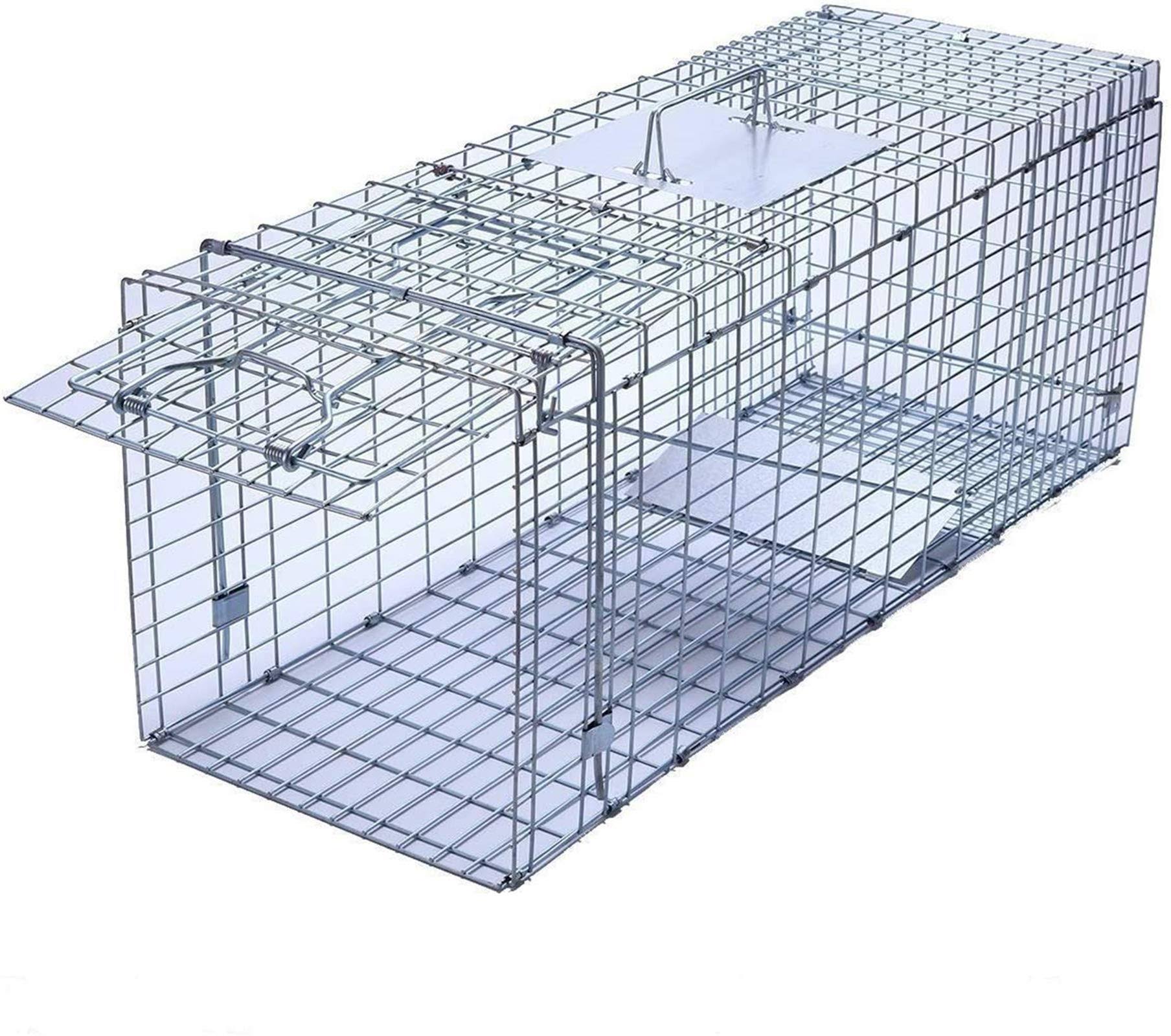 Large Collapsible Humane Live Animal Cage Trap Y190387