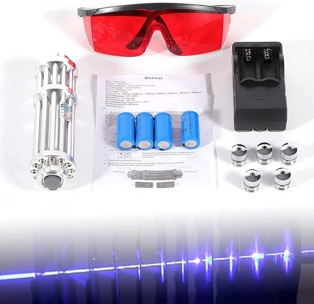 Blue Beam Laser Pointer Pen Flashlight S5974