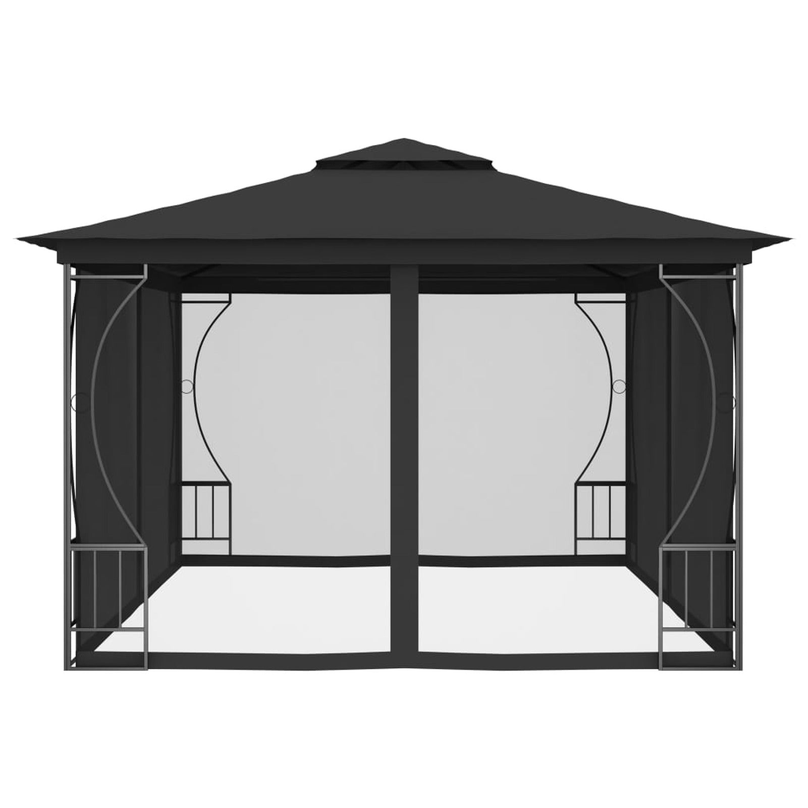Anthracite Gazebo with Nets O465287