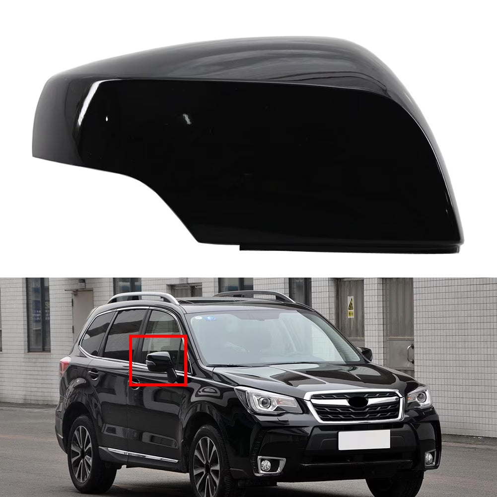 Glossy Black Side Rear View Mirror Cover Cap Trim Y51829