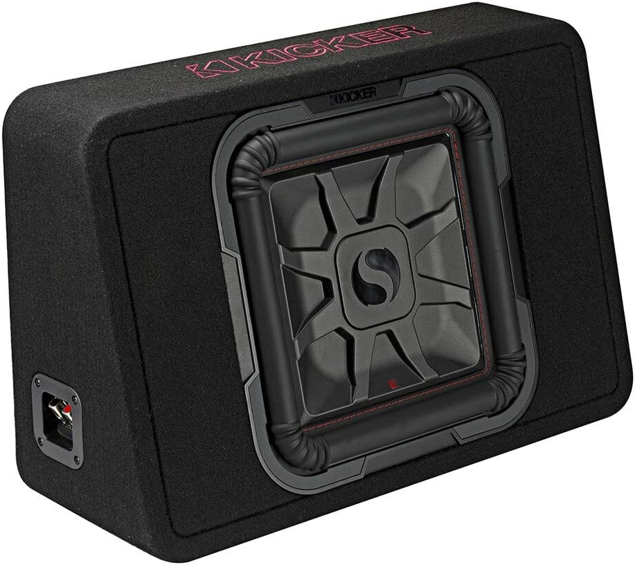 12" Loaded Square Thin Sub Box with Amplifier and Amp Install Kit N960381