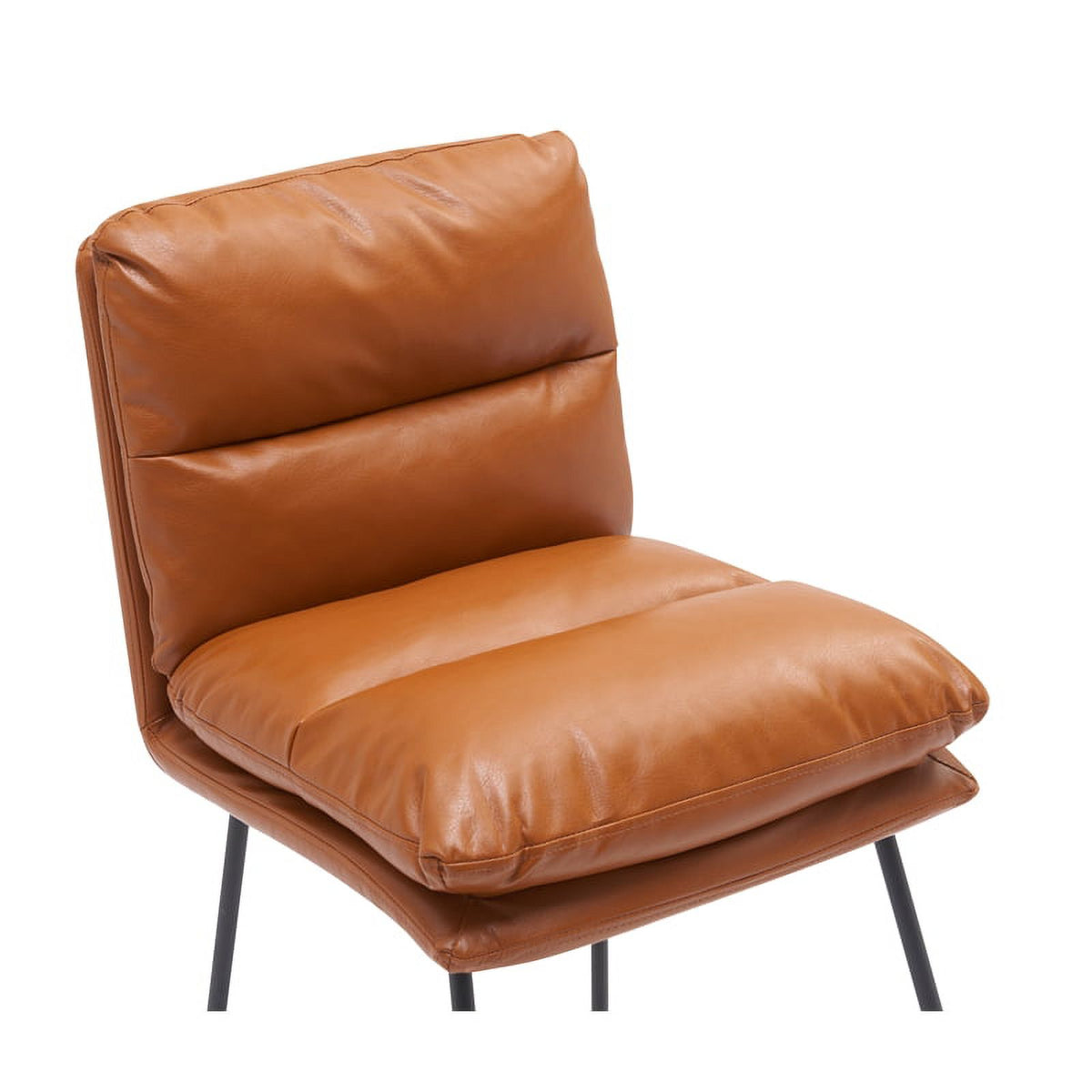 Tan Faux Leather Counter Stool (Set of 2) C15883