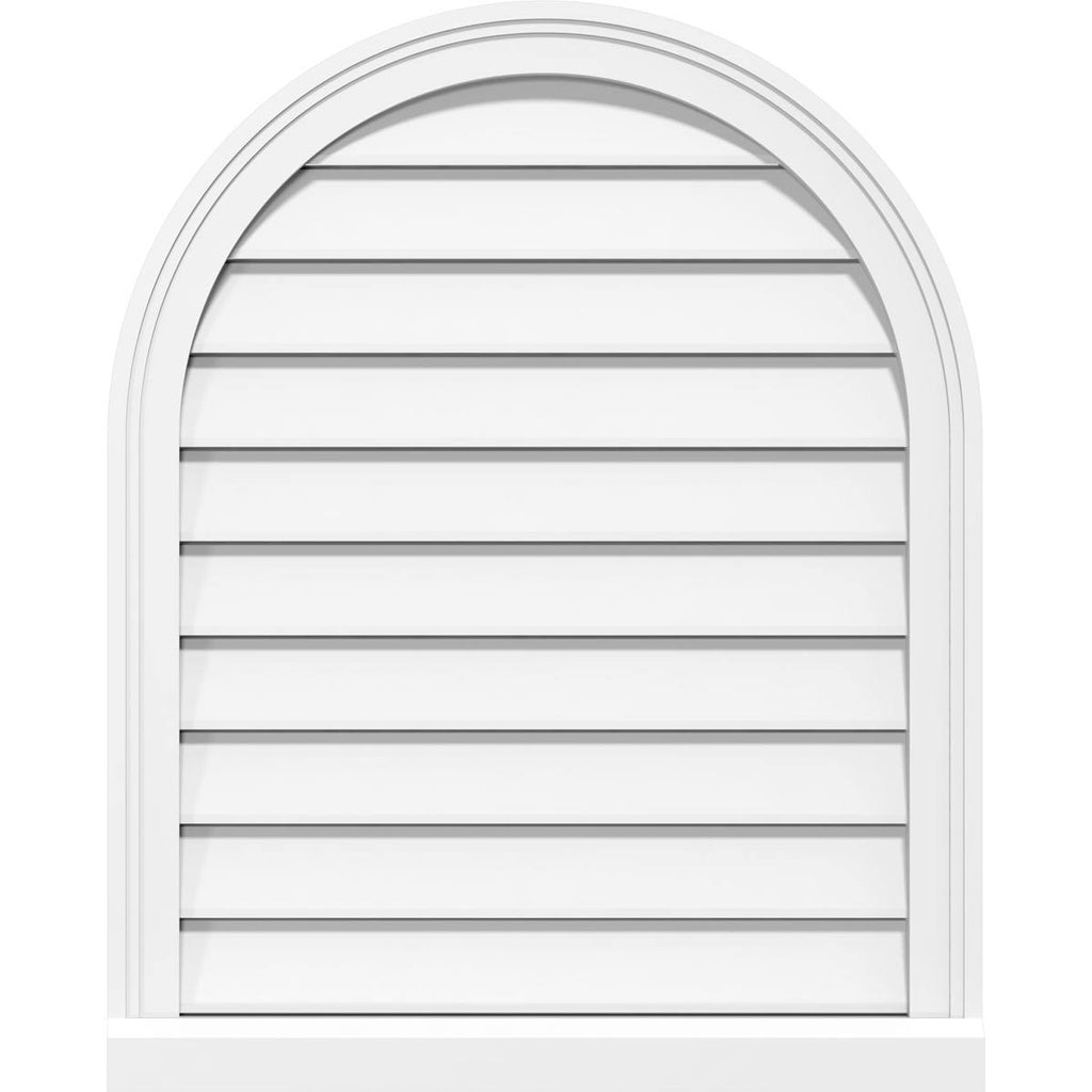 Round Top Surface Mount PVC Gable Vent N2183
