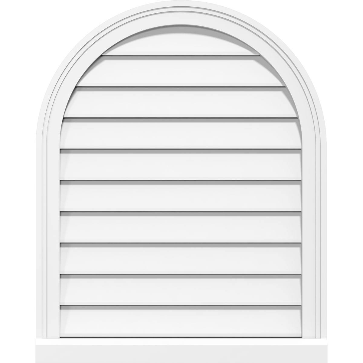Round Top Surface Mount PVC Gable Vent N2183
