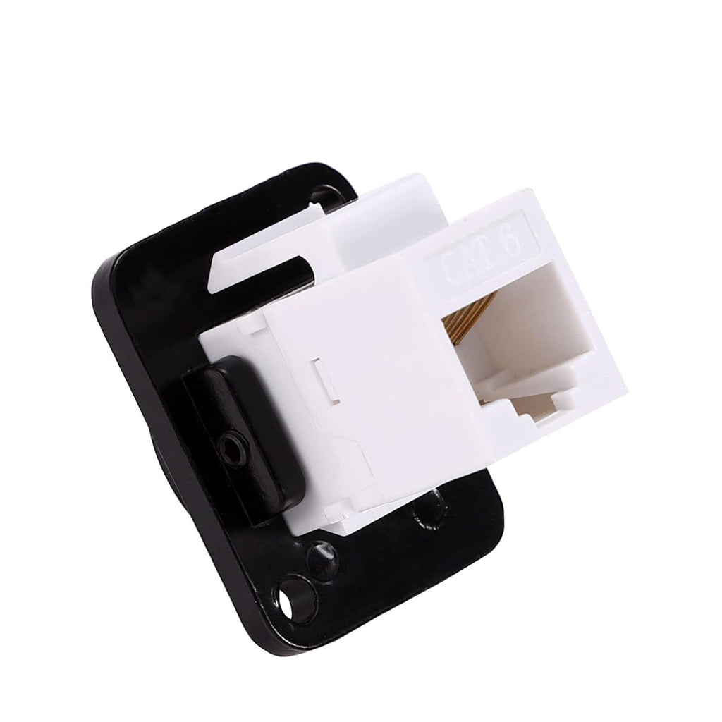 RJ45 Socket Panel Mount Connector, CAT6/CAT5E/CAT5 Female to Female LAN Adapter G34758