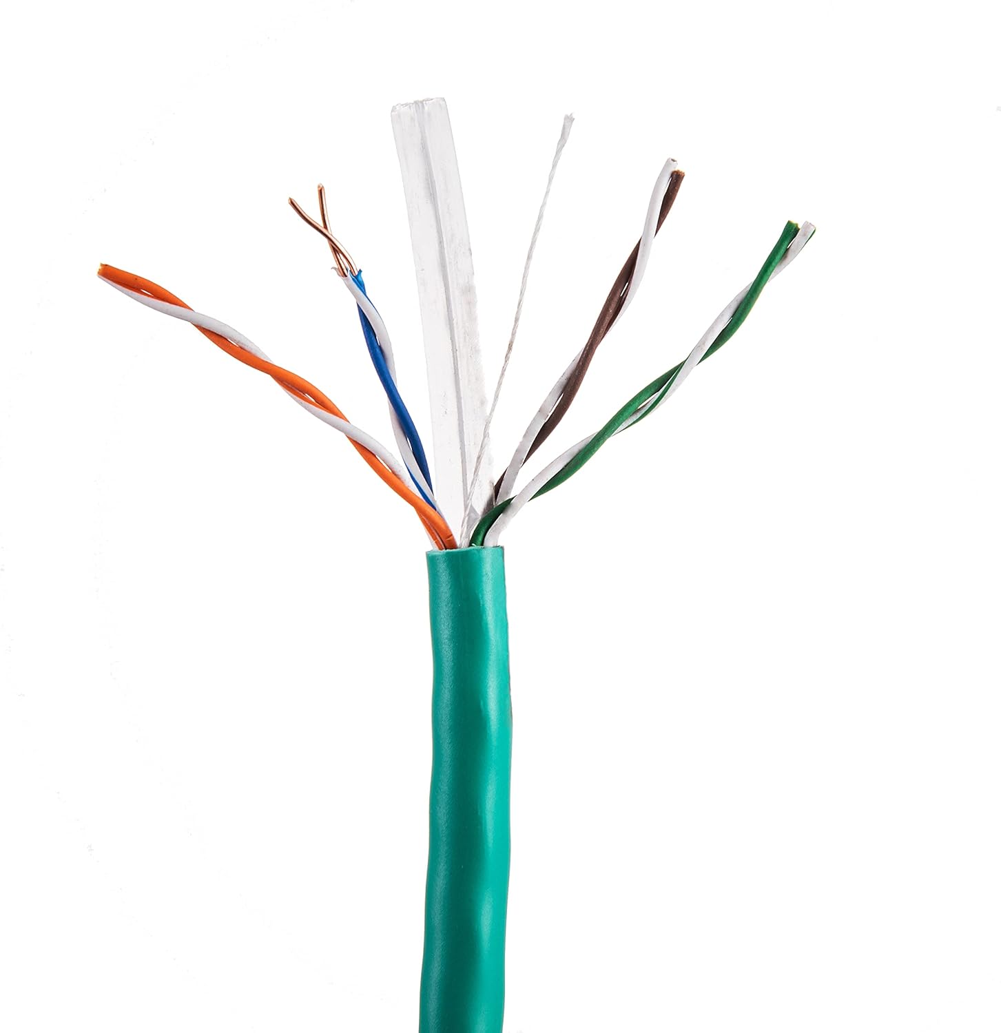1000ft CAT6 Solid Ethernet Cable UTP 23AWG Bulk (Orange) N3489