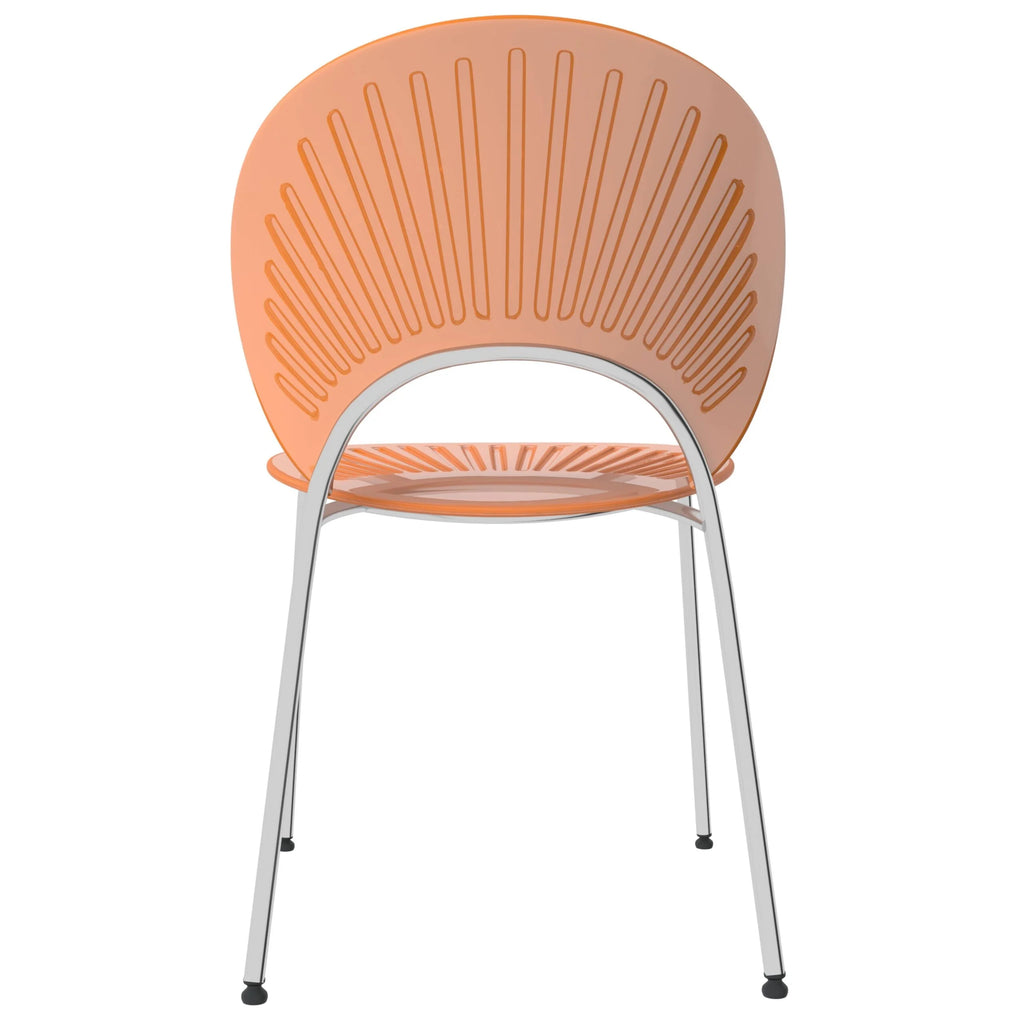Amber Plastic Dining Side Chair Set of 2 Z106