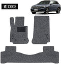 Black All Weather Heavy Duty Waterproof Car Floor Mat Set V117