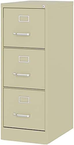 Black 3 Drawer Metal File Cabinet E8106