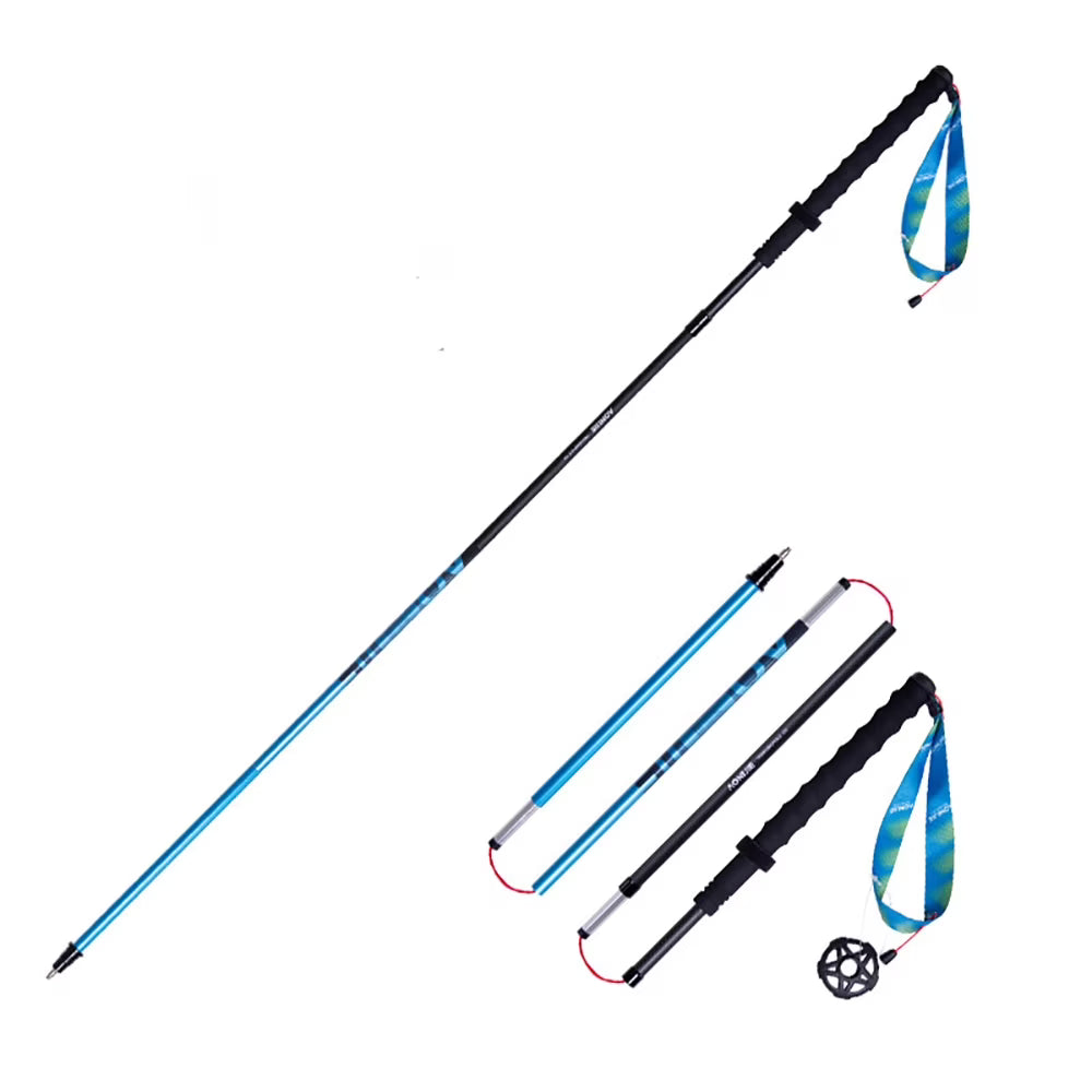 Ultralight Fiber Hiking Poles with Anti-Shock and Quick Lock System A549