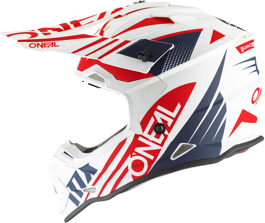 White/Blue/Red Racing Helmet P69683