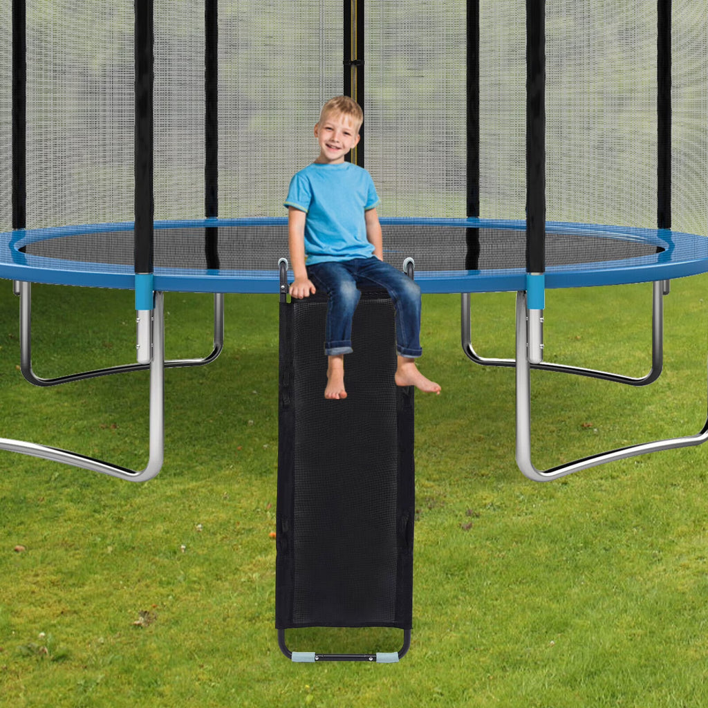 Trampoline Ladder with Slide & Rock Wall Climber Accessories O46643