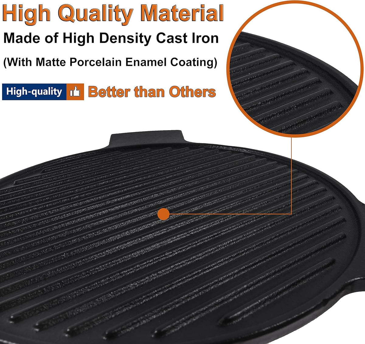 Cast Iron Plate Setter for 18 Inches Diameter Cooking Grills O542