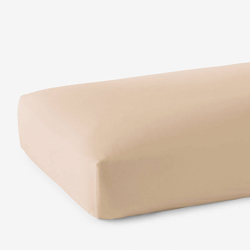 White 600-Thread Count Egyptian Cotton Sateen Twin Fitted Sheet C556