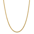 14kt Yellow Gold 4mm Diamond Cut Rope Chain with Lobster Clasp; 30 inch I438509